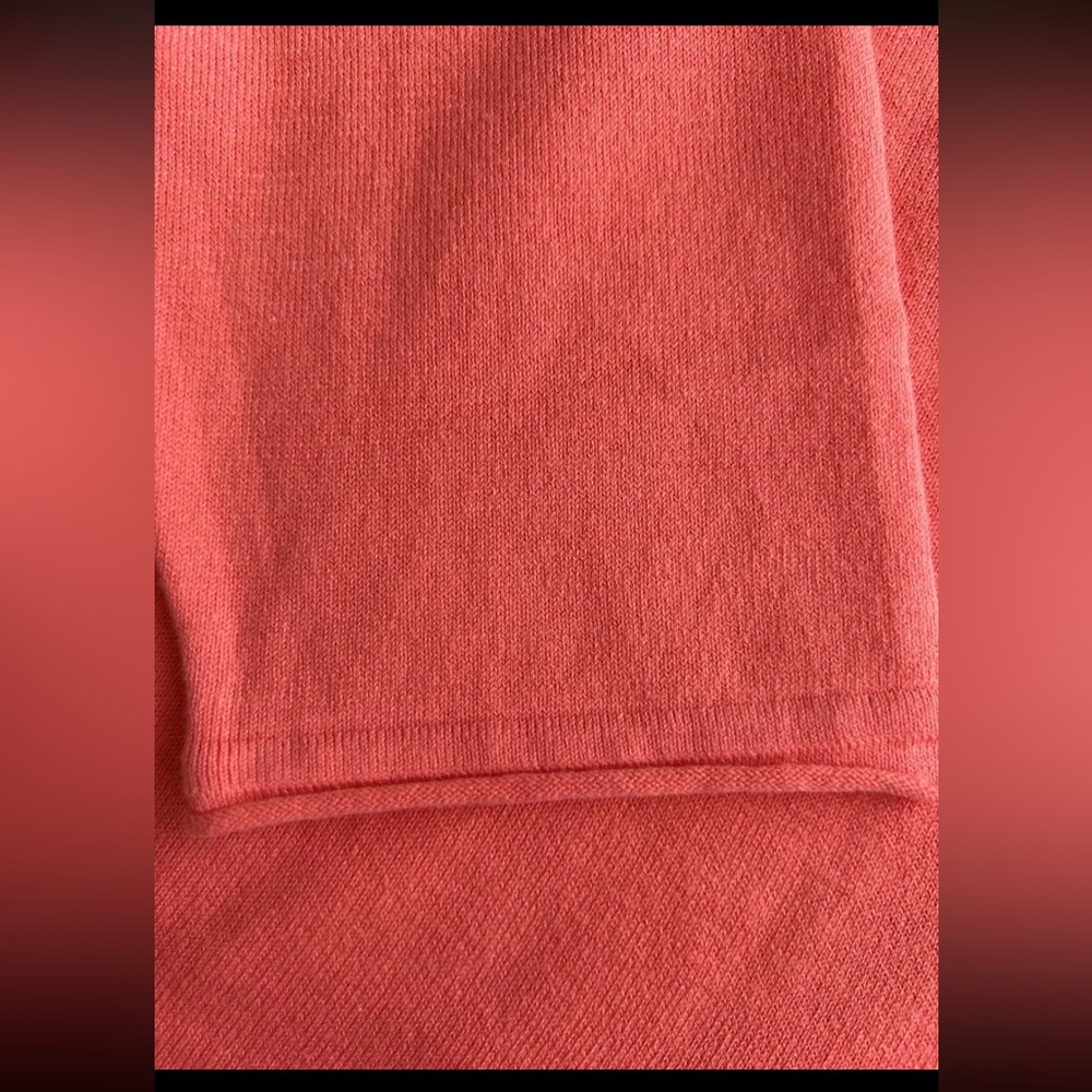 Fiorlini intl ladies‎ salmon pink pullover sweater size XL shoulder butterfly - Picture 7 of 10